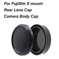 Camera Body Cap and Rear Lens Cap - For Fujifilm X