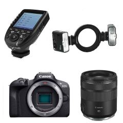Canon EOS R100 Camera + RF 85mm f/2 + Godox MF12-2 + XProIIC Dentist Kit