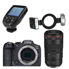 Canon EOS R7 Camera + RF 100mm f/2.8 Macro + Godox MF12-K2 + XProIIC Dentist Kit