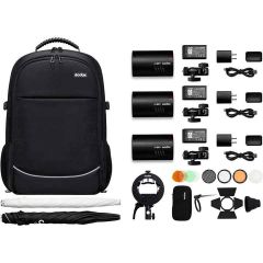 Godox AD100Pro 3 Light Flash Kit Inc Bag