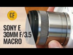 Sony 30mm f/3.5 Macro E-Mount Lens