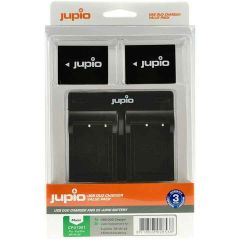 Jupio 2x Fujifilm NP-W126S Batteries + USB Dual Charger