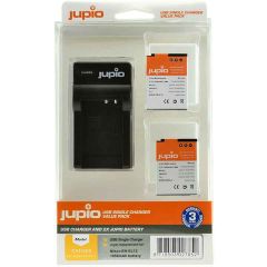 Jupio Nikon EN-EL12 Batteries x2 + USB Charger Kit CNI1000