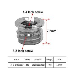 Reducing Adapter Screw 3/8 inch to 1/4 inch Z13