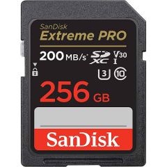 SanDisk 256GB Extreme Pro SDXC UHS-I Memory Card 200MB/s -SDSDXXD-256G
