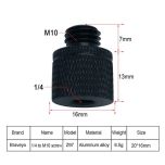 Adapter Screw M10 to 1/4 inch