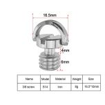 D Ring 3/8 inch Adapter Screw S14