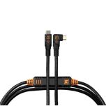 Tether Tools TetherPro Optima 10G USB-C 4.6m Straight To Right - Black - CUC15RTG2-BLK