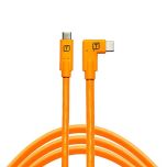Tether Tools TetherPro USB-C to USB-C Right Angle 4.6m Hi-Vis Orange
