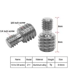 Adapter Screw 3/8 inch to 1/4 inch Z11