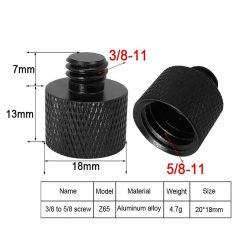 Adapter Screw 5/8-11 inch Female to 3/8-11 Male Z65