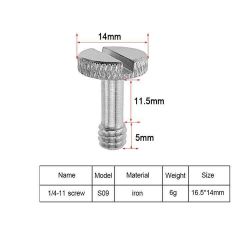 Adapter Screw 1/4-11 inch S09
