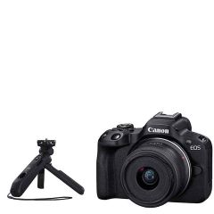 Canon EOS R50 Camera with RF-s 18-45mm Lens + Tripod Grip