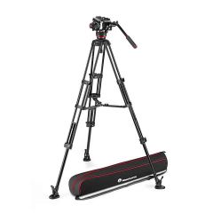 Manfrotto 504X Aluminium Twin Leg Tripod + Fluid Video Head