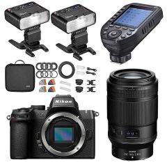 Nikon Z50 II + Nikon Z 105mm f/2.8 Macro Lens + Godox MF12-K2 + XProIIN - Dentist Kit