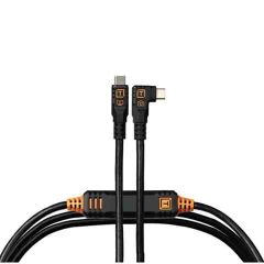 Tether Tools TetherPro Optima 10G USB-C 4.6m Straight To Right - Black - CUC15RTG2-BLK