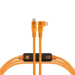 Tether Tools TetherPro Optima 10G USB-C 4.6m Straight To Right - Orange - CUC15RTG2-ORG