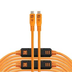 Tether Tools TetherPro Optima 10G USB-C 9-4m Straight To Straight - Orange - CUC31G2-ORG