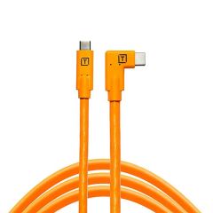 Tether Tools TetherPro USB-C to USB-C Right Angle 4.6m Hi-Vis Orange