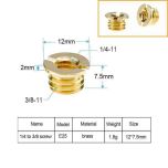 Brass Reducing Adapter Screw 3/8 inch to 1/4 inch E25