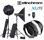 Elinchrom D-Lite RX4 Set With Xlite 90cm Umbrella Octa Softbox Kit