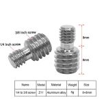 Adapter Screw 3/8 inch  to 1/4 inch Z11