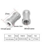 Adapter Screw 3/8 Inch Female to 1/4 Inch Female Adapter Z38