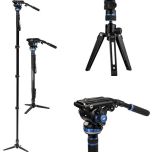 Benro Connect MCT48AF Video Monopod + S6PRO Head