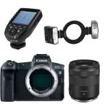 Canon EOS R Camera + RF 85mm f/2 + Godox MF12-2 + XProC Dentist Kit
