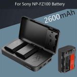 Sony FZ100 Dual Charger and Powerbank Case. Batteries sold separately.