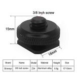Hot Shoe Adapter to 15mm 3/8 inch Male Screw