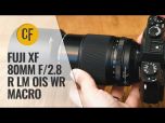 Fujifilm XF 80mm f/2.8 R LM OIS WR Macro Lens 