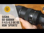 Sigma 60-600mm f/4.5-6.3 DG OS HSM Sport Lens for Nikon 