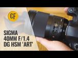 Sigma 40mm F/1.4 DG HSM Art Lens for Nikon