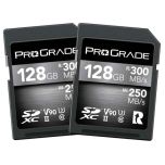 ProGrade Digital 128GB SDXC UHS-II V90 300R Memory Card Twin Pack