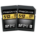 ProGrade Digital 512GB SDXC UHS-II V60 250R Memory Card Twin Pack