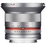 Samyang 12mm F/2 NCS CS Lens for Fujifilm X-Mount - Silver