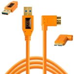 Tether Tools TetherPro USB 3.0 to USB Micro-B 4.6m Right Angle CU61RT15-ORG