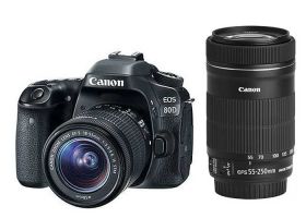 Canon 80D + 18-55mm IS STM + 55-250mm IS STM Twin Lens Kit