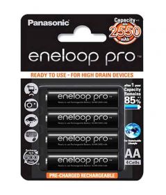 Panasonic Eneloop Pro 4x AA 2550mAh Rechargeable Batteries