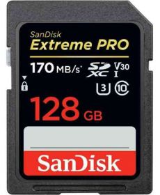 SanDisk 128GB Extreme Pro SDXC UHS-I Memory Card 170MBs - SDSDXXY-128G