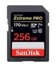 SanDisk 256GB Extreme Pro SDXC UHS-I Memory Card 170MB/s - SDSDXXY-256GB