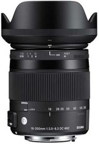 Sigma 18-200mm F3.5-6.3 DC OS HSM Contemporary Macro Lens for Nikon