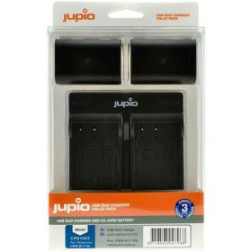 Jupio 2x Panasonic DMW-BLF19E Batteries + Dual Charger