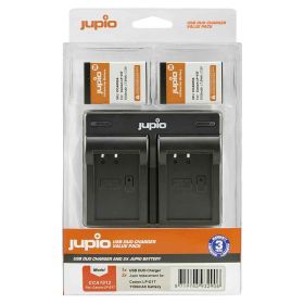 Jupio Canon LP-E17 Batteries x 2 + Dual USB Charger