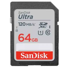 Sandisk 64GB Ultra SDHC 120mb/s Memory Card - SDSDUN4-064GB