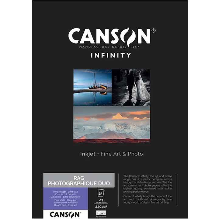 $117 Canson Rag Photographique Duo 220gsm A3 25 Sheets Buy Cameras Direct  Australia