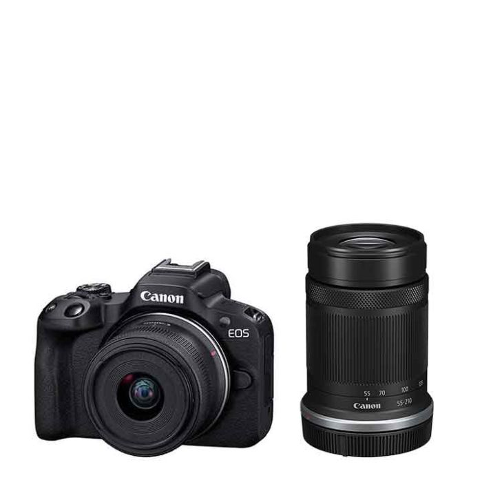 Canon R50 + 18-45mm + 55-210mm Twin Lens Kit IN STOCK | Buy