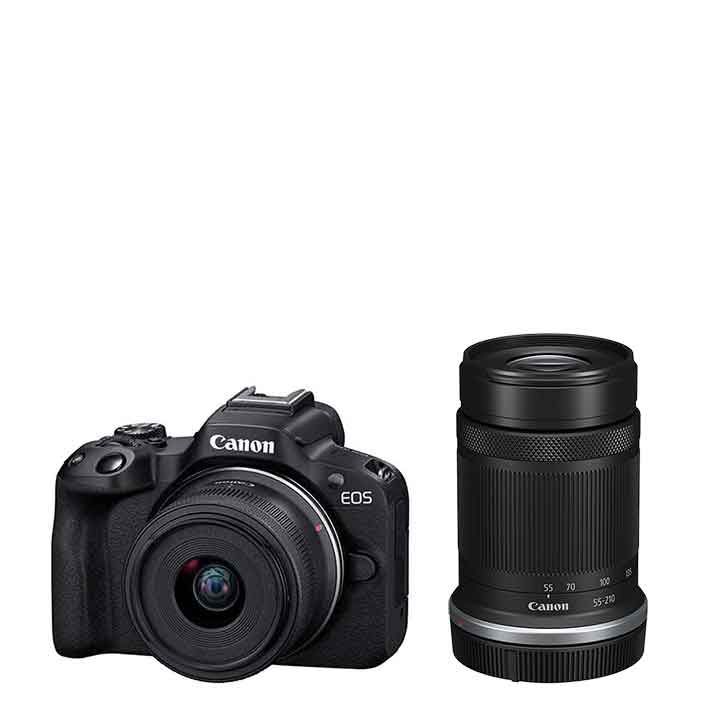 Canon R50 + 18-45mm + 55-210mm Twin Lens Kit IN STOCK | Buy